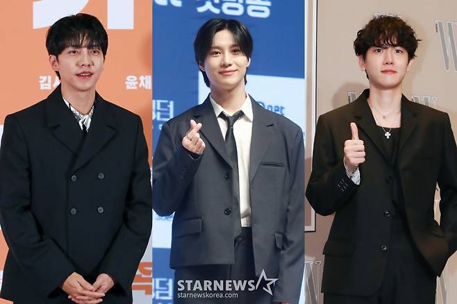 이승기 태민 백현 / 사진=스타뉴스