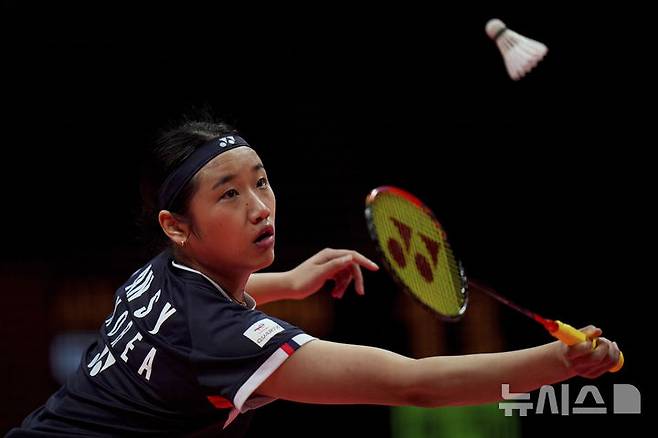 [항저우=AP/뉴시스] HSBC 세계배드민턴연맹(BWF) 월드 투어 파이널스 2024에서 동메달을 딴 안세영. 2024.12.12.