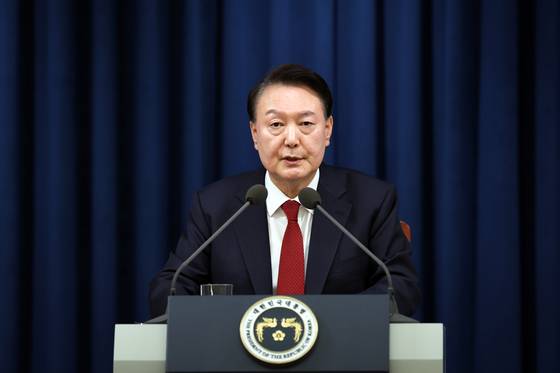 지난 3일 비상계엄을 선포하는 윤 대통령. 〈사진=연합뉴스〉