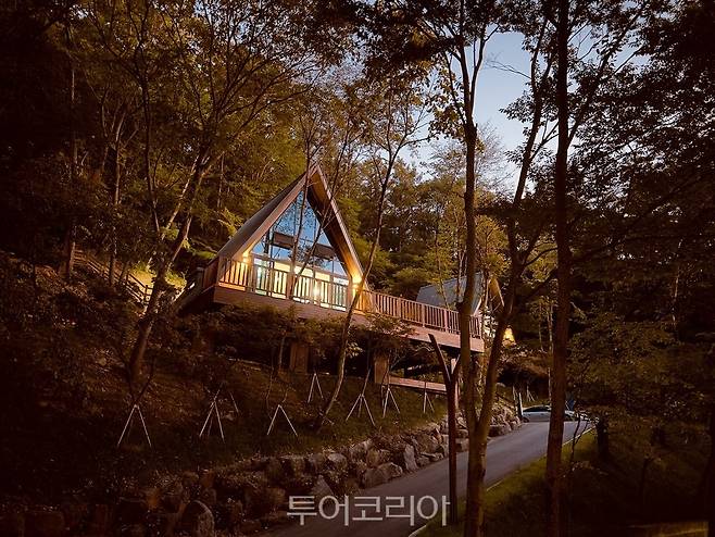 만인산 자연휴양림 트리하우스/사진=대전시