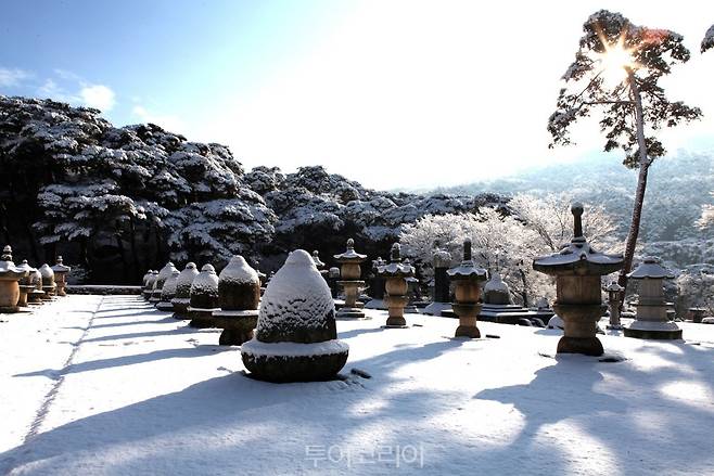 양산통도사 설경/사진-경남도