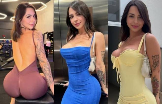 AI가 '가장 완벽한 몸매'로 선정한 브라질 인플루언서. 카롤 로잘린 인스타그램