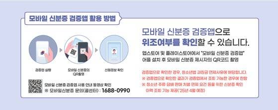 모바일 신분증 검증 애플리케이션을 활용하는 방법. [사진 행정안전부]