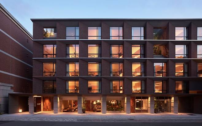 미츠이 가든 호텔 교토 산조 프리미어의 전경.