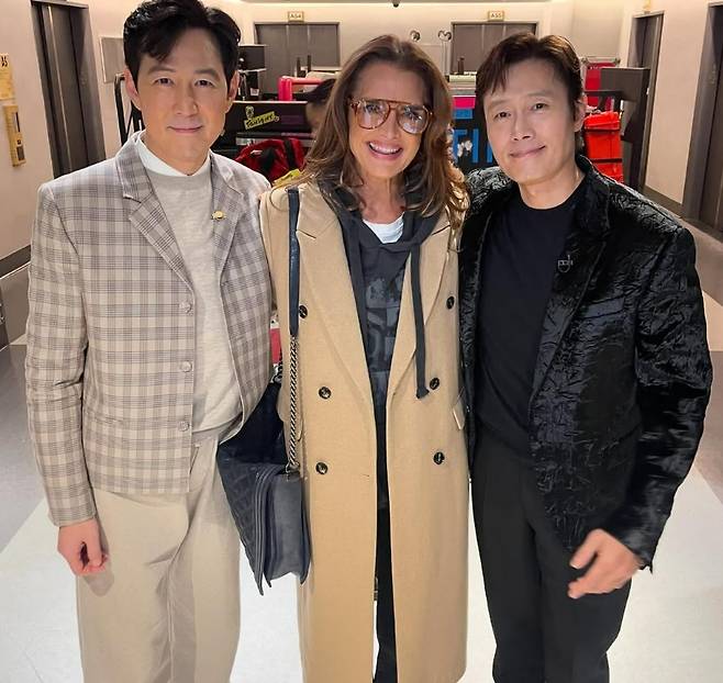 이정재, 브룩 쉴즈, 이병헌 /사진=이정재 인스타그램