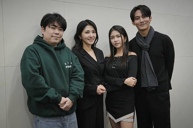 (왼쪽부터) '피의 게임3' 현정완 PD, 김경란, 이지나, 시윤 [웨이브 제공. 재판매 및 DB 금지]