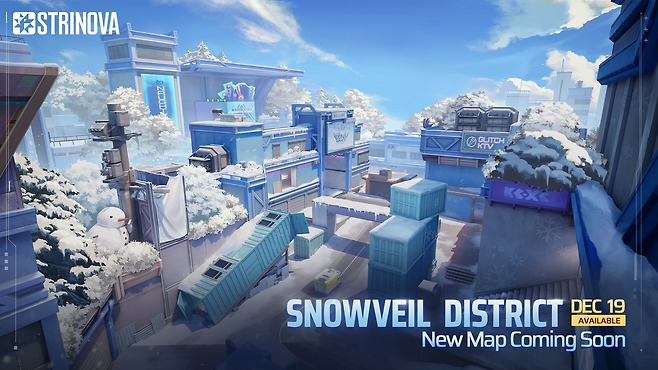 '스트리노바' 신규 맵 'SNOWVEIL DISTRICT'(제공=아이드림스카이).