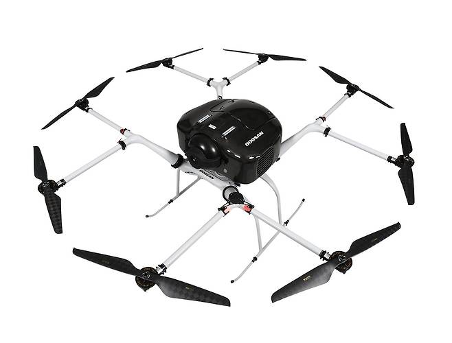 수소연료전지 파워팩 DP30M2S를 장착한 DMI 수소드론. /두산모빌리티이노베이션 제공