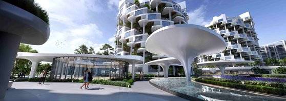 래미안 글로우힐즈 한남 조감도. 삼성물산