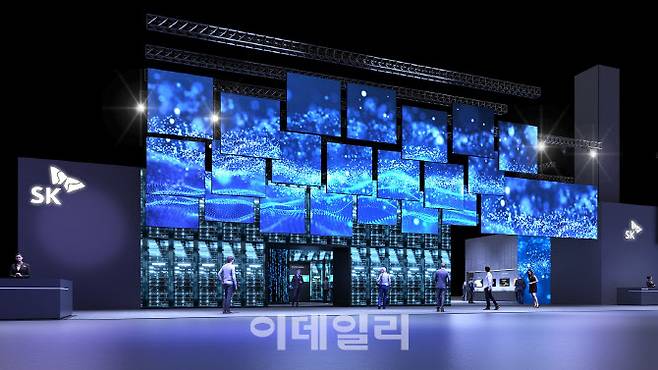 SK그룹 ‘CES 2025’ 전시장 조감도(사진=SKT)