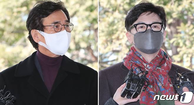 유시민 전 노무현재단 이사장과 한동훈 전 국민의힘 대표. /뉴스1 ⓒ News1 허경 기자