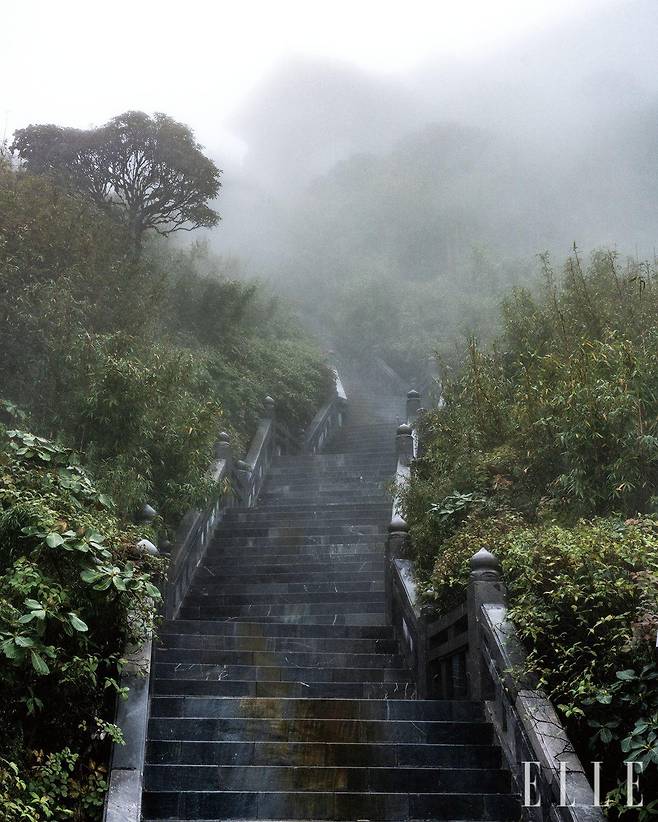 케이블카와 트램에서 내려 계단을 오르면 거대한 불상이 모습을 드러낸다. 해발 3000미터가 넘는 높이 때문에 숨이 가파르다.