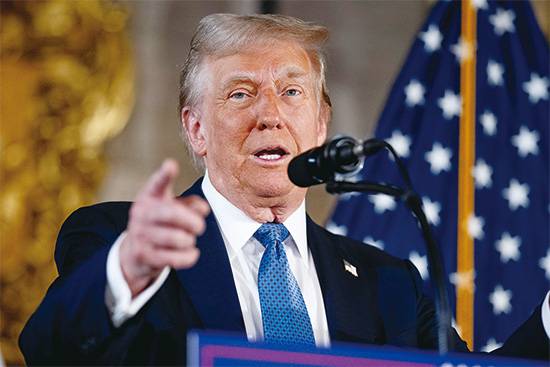 지난 11월 미 대선에서 당선된 트럼프 전 미국 대통령. (AFP=연합뉴스)