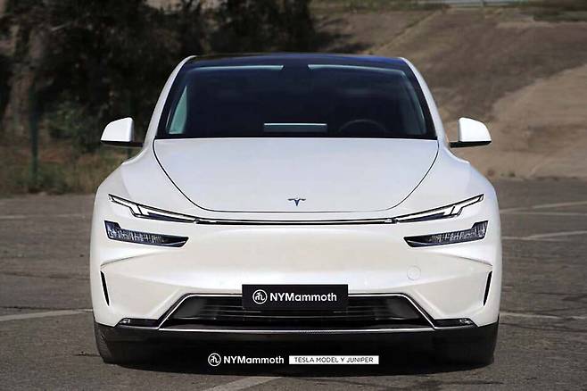 테슬라 '모델 Y 페이스리프트' 예상도 (출처 : 뉴욕맘모스)
