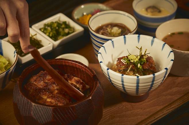 양산도에서 판매하는 민물장어덮밥. <양산도>