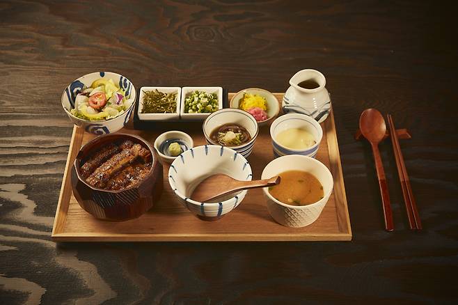 양산도에서 판매하는 민물장어덮밥. <양산도>