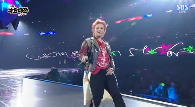 지드래곤이 '2024 SBS 가요대전'을 찾았다. SBS 캡처