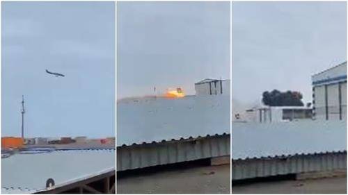 ▲카자흐서 아제르항공 여객기 추락 [X 영상 캡처]