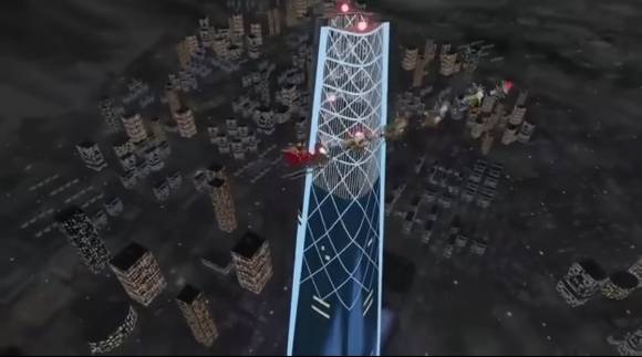 롯데월드타워 지나는 산타. NORAD 공식 인스타그램 영상 캡처