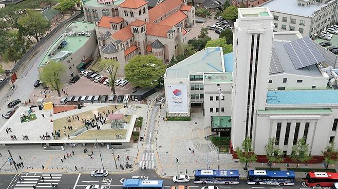 줄어든 서울 도시건축전시관의 전시 일부는 서울 도시건축센터와 나눈다. [사진 | 뉴시스]