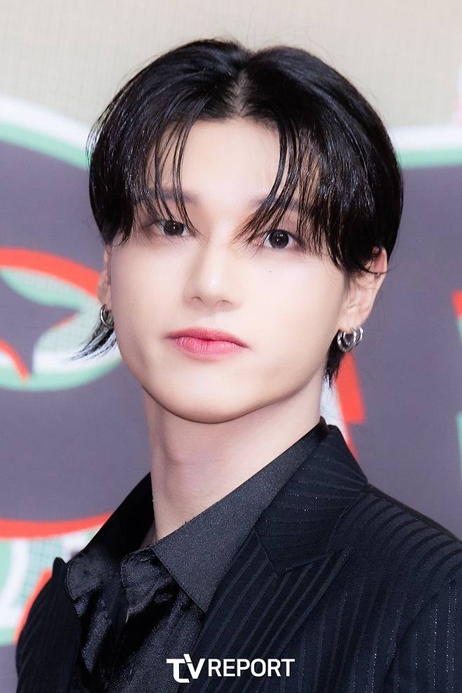 [T포토] 에이티즈 우영 '영부인들 심정지 오게 하는 외모'