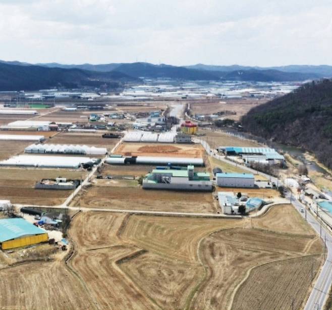 삼성 시스템 반도체 국가산단이 들어설 경기도 용인시 처인구 남사읍 일대 모습 [연합]