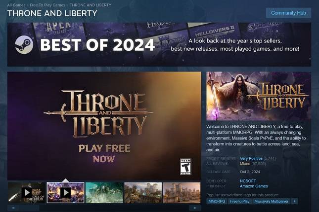 엔씨소프트 'TL' 스팀 이미지. /사진=엔씨소프트 제공