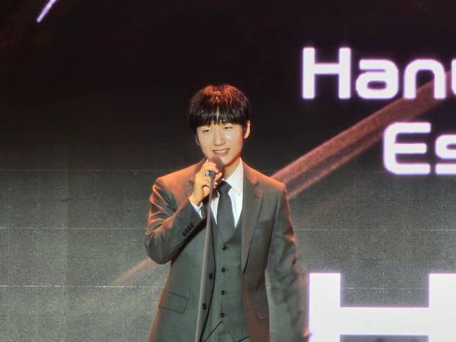 2024 LCK 어워드에서 글로벌 마케팅상을 수상한 '피넛' 한왕호 ⓒ데일리안 황지현 기자