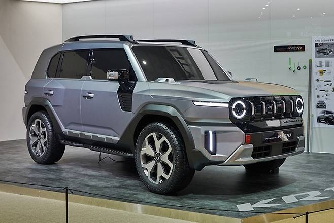 서울모빌리티쇼에 출품된 KR10 목업 [사진출처=KG모빌리티]