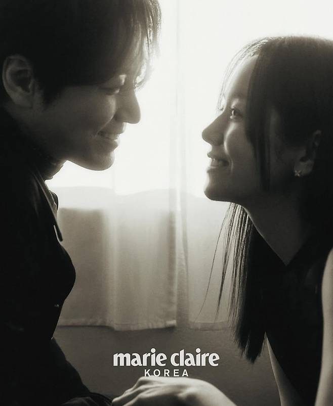배우 이준혁, 한지민. 마리끌레르 제공.