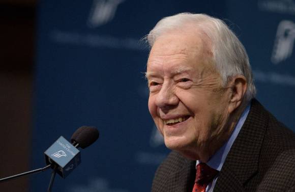 지난 2015년 8월 20일 미국 조지아주 애틀랜타의 카터 센터에서 지미 카터 전 미국 대통령이 기자회견을 진행하고 있다. [사진=카터 센터]