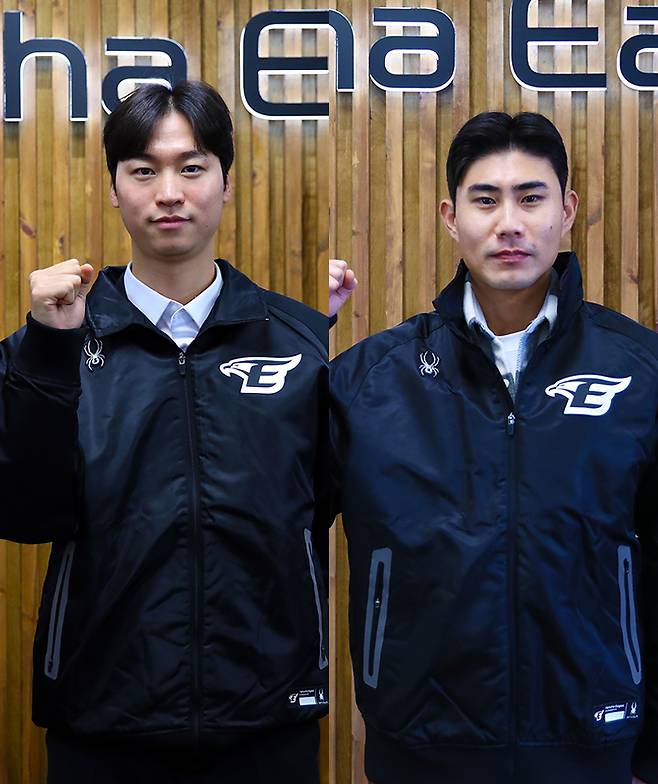 ▲ 전력 보강에 박차를 가한 한화는 이번 오프시즌에서도 검증된 선발 자원인 엄상백과 유격수 심우준을 영입하며 성공적인 이적 시장 행보를 마무리했다. ⓒ한화 이글스