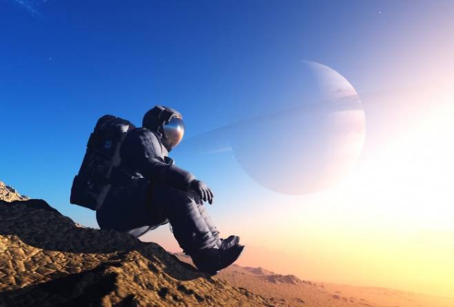 우주비행사를 표현한 그림. 게티이미지뱅크 제공
