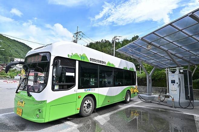 [강원=뉴시스] 정선군 친환경 전기버스.. **위 사진은 기사 내용과 무관합니다.  *재판매 및 DB 금지