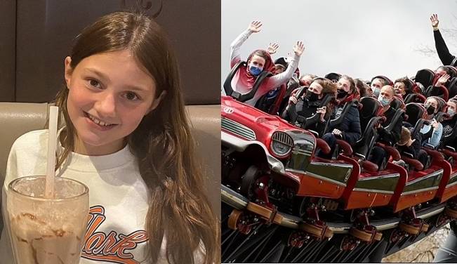 영국에 사는 코니 캠벨(13)은 롤러코스터를 타고 이틀 뒤 두통과 구토 증상을 겪었고, 수모세포종을 진단받았다. (오른쪽 사진은 기사와 직접적인 연관이 없음)./사진=영국 데일리메일 캡처