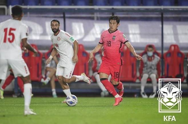 국가대표팀에서도 활약 중인 이동경. 사진=대한축구협회