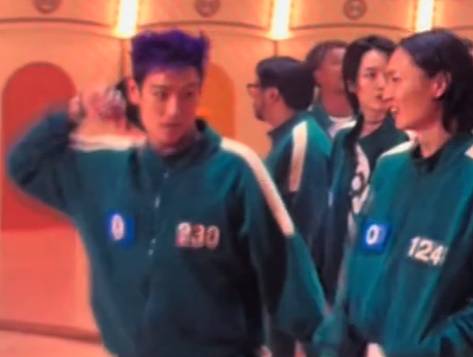 넷플릭스 '오징어 게임' 시즌2에서 마약 중독자 래퍼 타노스를 연기한 최승현(탑)이 빅뱅 태양의 '링가 링가' 안무를 추는 모습. /사진=틱톡