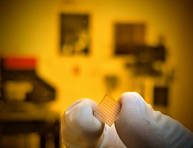 오일권 교수팀 개발 물질을 적용한 반도체 소자.[아주대 제공]