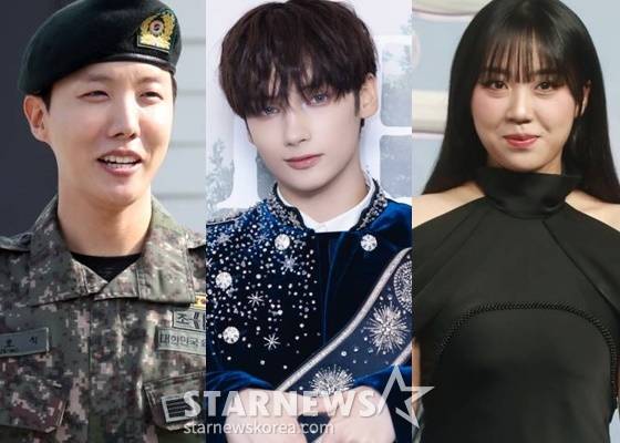 방탄소년단 제이홉, 투모로우바이투게더 휴닝카이, 이영지 /사진=스타뉴스