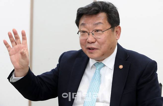 주형환 저출산고령사회위원회 부위원장 신년 인터뷰. (사진=방인권 기자)