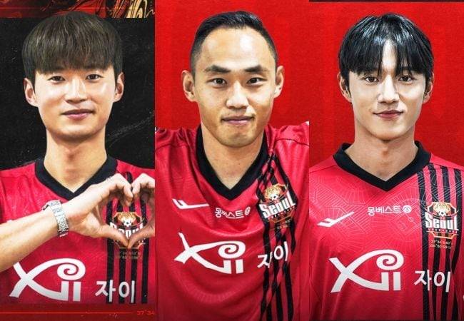 서울로 유니폼을 바꿔 입은 김진수, 문선민, 정승원. / FC서울
