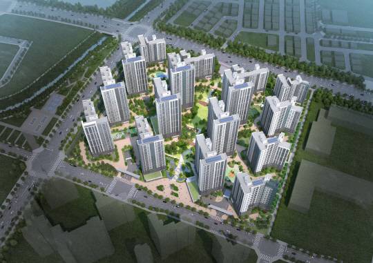 '탕정 푸르지오 센터파크' 조감도. [대우건설 제공]