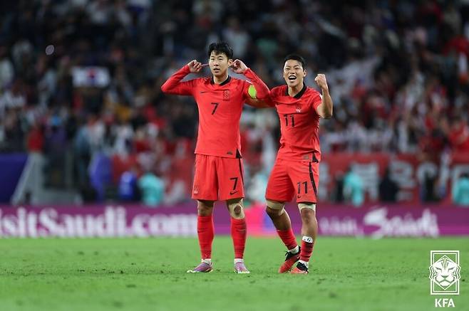 ▲ 손흥민이 지난해 2월 카타르 아시안컵 8강 호주전 연장 전반에 넣은 프리킥 골이 대한축구협회 '올해의 골'에 선정 됐다. 팬 투표에서 48.8%의 지지를 얻었다. ⓒ대한축구협회