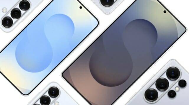 공식 케이스가 장착된 갤럭시S25 시리즈의 사진이 유출됐다. (사진=윈퓨처)