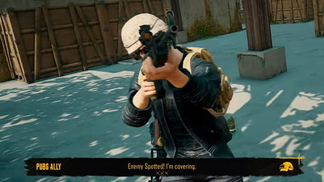 크래프톤이 엔비디아와 협업해 개발한 배틀그라운드의 AI 동료 'PUBG 얼라이'는 플레이어와 직접 소통하며 함께 게임을 풀어나간다. 엔비디아 유튜브 캡처