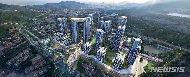 [서울=뉴시스] 과천 주공8·9단지 재건축 조감도.