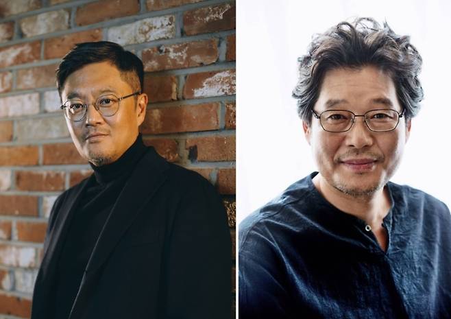 영화 '하얼빈' 우민호 감독과 배우 유재명. 에이스팩토리, CJ ENM 제공