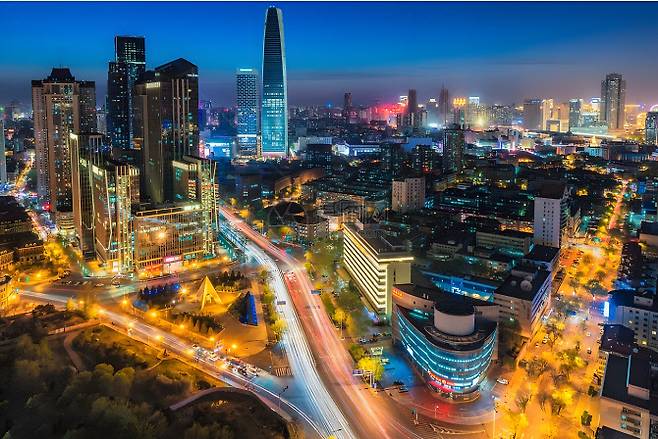 천진 빈장다오 야경 (사진=노랑풍선)