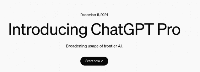 챗GPT 프로 (사진=오픈AI 홈페이지 캡처)