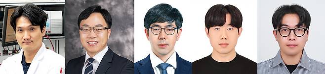 이번 연구를 수행한 공동연구진. 엄광섭(왼쪽부터) GIST 교수, 이주형 GIST 교수, 이정태 경희대 교수, 권준화 박사, 소순성 박사.[GIST 제공]